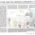 Wertvolle Infos für nächsten Lebensabschnitt - Offenburger Tageblatt 13.06.2013